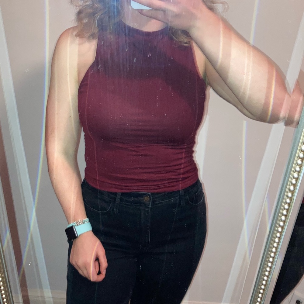 Maroon tank top